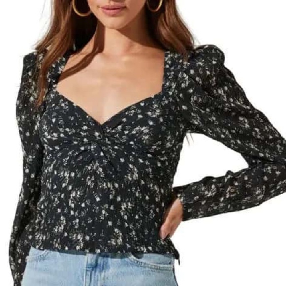 ASTR the label floral blouse